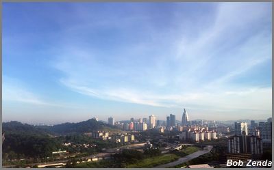 Morning view of KL from hotel